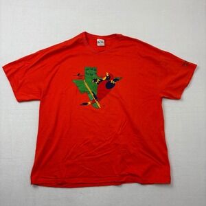 Hanes Cedar Creek Lake Parrot Head Club Texas T-Shirt Orange Mens 2XL N4